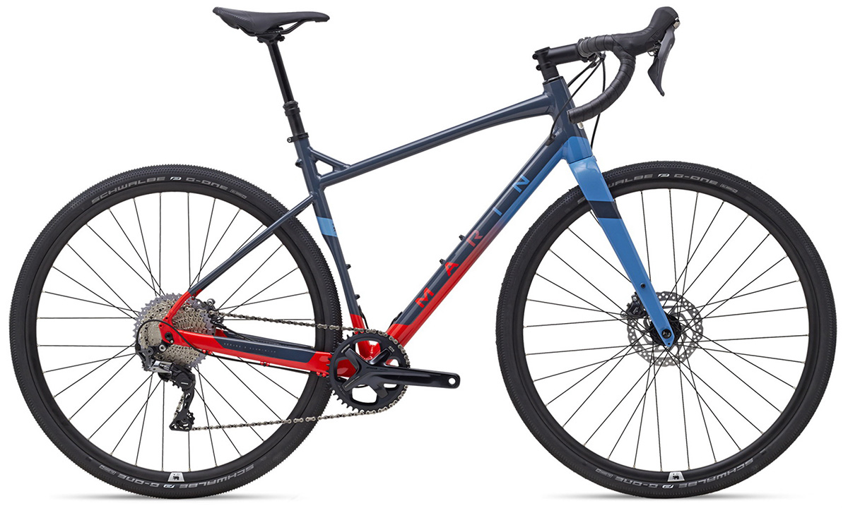 Фотографія Велосипед Marin GESTALT X11 28" (2022) 2022 Червоно-синій